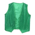 thumbnail image 2 of Chaleco del día de San Patricio Chaleco de lentejuelas para baile de graduación, escenario, espectáculo, suministros para fiestas, disfraces M, 2 of 8