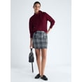 thumbnail image 2 of Free Assembly Women’s Tie Neck Cable Knit Sweater, Midweight, Sizes XS-XXL, 2 of 5