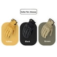 thumbnail image 2 of Yellow Goat Leather Retro Motorcycle Gloves Touchscreen Motorbike Motocross Racing Gloves Perforation Breathable, 2 of 5