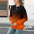 thumbnail image 5 of Ounisa Women's Casual Loose Fit Pocket Shirts Printed Gradient Coats Tops Sweatshirts Pullover, 5 of 5