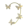 thumbnail image 3 of Pendientes tridimensionales con diamantes llenos de mariposas europeas y americanas, joyería para mujer para fiestas y banquetes, 3 of 5