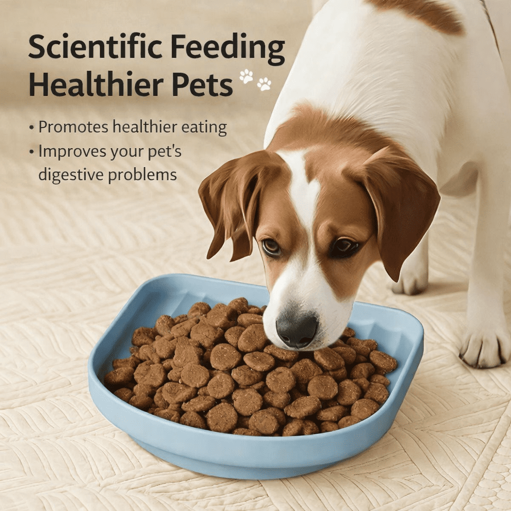 Slow Feeder Dog Bowl Food Grade Silicone Slow Feed Pet Bowl with Suction Cup Anti Slip Dog Feeding Bowl for Small Medium Dogs