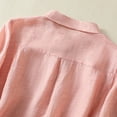 thumbnail image 6 of Sexlip Womens Swimsuit Set Half Button Cover Up Design Turn Down Collar Half Sleeve Loose Silhouette Quick Dry Fabric for Beach Outings Pink M, 6 of 9