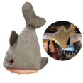 thumbnail image 1 of Gorro de tiburón de peluche Gorro de tiburón divertido Gorro de disfraz de animal relleno Halloween, 1 of 2