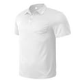 thumbnail image 4 of fatyb Men's Golf Shirts Casual Short Sleeve Pocket Tops Breathable Summer Collar Tees Shirts for Men, 4 of 5
