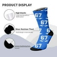 thumbnail image 5 of Funny Baseball Novelty Print Crew Socks for Men Women Comfortable Athletic Socks for Sports Christmas Holiday Gifts, 5 of 6