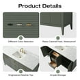 thumbnail image 5 of Vanity Art 60" Bathroom Vanity with Sink, Freestanding Storage Cabinet with Engineered Marble Top, Flip Down Tray, Drawer, and Shelve, 5 of 6
