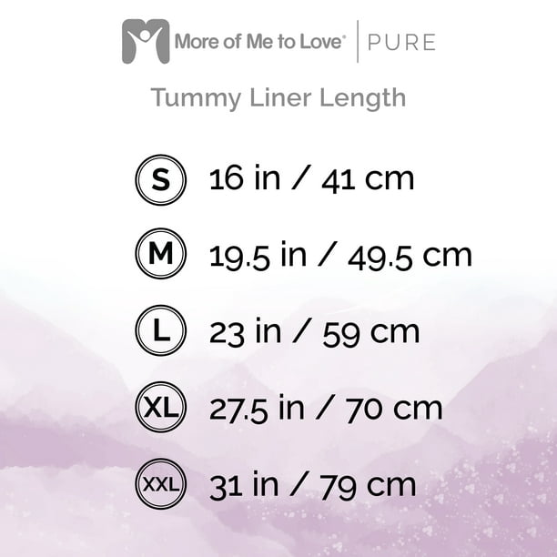 More of Me to Love Organic Cotton Tummy Liner 4-Pack Medium (2 x Pearl  White and 2 x Stone Gray) 