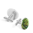 thumbnail image 3 of Saint Patrick's Day Stylish Men's Cufflinks Set for Formal Attire, Made of Stainless Steel, for Wedding or Business Meetings, 3 of 6