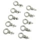 thumbnail image 3 of 10 piezas de pernos de ojo roscados Accesorios de pernos de ojo Premium Fácil de instalar Profesional Portátil Práctico Perno de de anillo Durabilidad, 3 of 8
