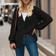 thumbnail image 2 of Vedolay Women's Cardigan Sweaters Trendy Open Front Cardigan Dressy Sweater Jacket Black,M, 2 of 5