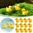 thumbnail image 4 of 100 Pcs Mini Resin Ducks, Tiny Duck Figures for Slime DIY Craft, Aquarium Garden Decoration, Yellow, 4 of 9