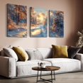 thumbnail image 4 of Hieng 3PCS Forest Wall Art Nature Modern Canvas Painting,Artwork Picture for Home Decoration Living Room BedroomDining Room Wall Decor(only canvas), 4 of 6