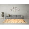thumbnail image 3 of Ahgly Company Indoor Square Solid Orange Modern Area Rugs, 4' Square, 3 of 4