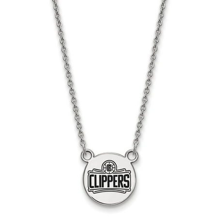 NBA Los Angeles Clippers Sterling Silver Small Enamel Disc (Best Jewelry In The Los Angeles Jewelry District)