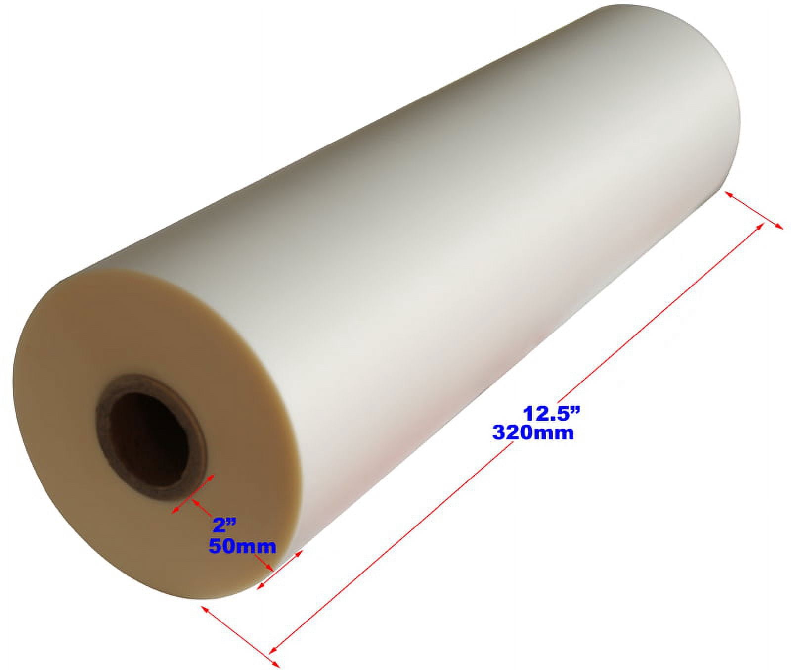 INTBUYING 2 Roll 12.5" X656' (0.32x200M) Matt Roll Thermal Laminating Film for Paper and Photo
