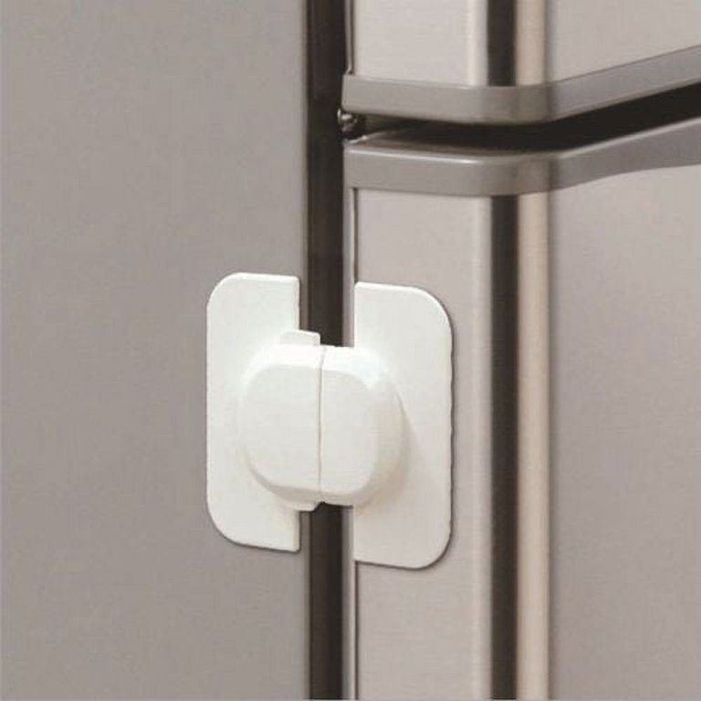  2pcs Freezer Lock, Self-Adhesive Refrigerator Door