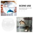 thumbnail image 3 of LABSERRON Transparent Plastic Fish Bowl for Elegant Desk Decor with Shatterproof Small Aquarium Design, 3 of 8