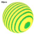thumbnail image 1 of Pelota De Rayas De Golf, Pelota De Golf De Práctica De 50 Piezas, Pelotas De Juguete De Entretenimiento Para Gatos Domésticos Para Práctica En Interiores Ccdes Pelota Rayas Amarillo Verde/2 Colores, 1 of 8