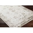 thumbnail image 3 of Hauteloom Qadan Living Room, Bedroom Area Rug - Traditional - Ivory, Dark Brown, Light Brown - 18" x 18" Sample, 3 of 7