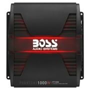 BOSS Audio Systems PT1000 Phantom Series 1000W 2 Channel Vehicle Audio Amplifier, Black