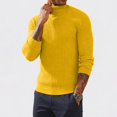 thumbnail image 6 of Men's Turtleneck Sweater Slim Fit Knitted Pullover Classic Solid Color Lightweight Top Spring Fall Winter Business Casual Layering Wear 3XL, 6 of 6
