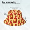 thumbnail image 4 of Daiia Hot Chili Pattern Bucket Hat - Trendy Cotton Sun Hat for Beach, Golf, Fishing - Fun Outdoor Vacation Boonie for Men and Women, 4 of 9