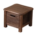 thumbnail image 2 of deevoka Wooden Storage Stool Decor Household Small Stool for Apartment Office Indoor 30cmx30cmx25cm, 2 of 9