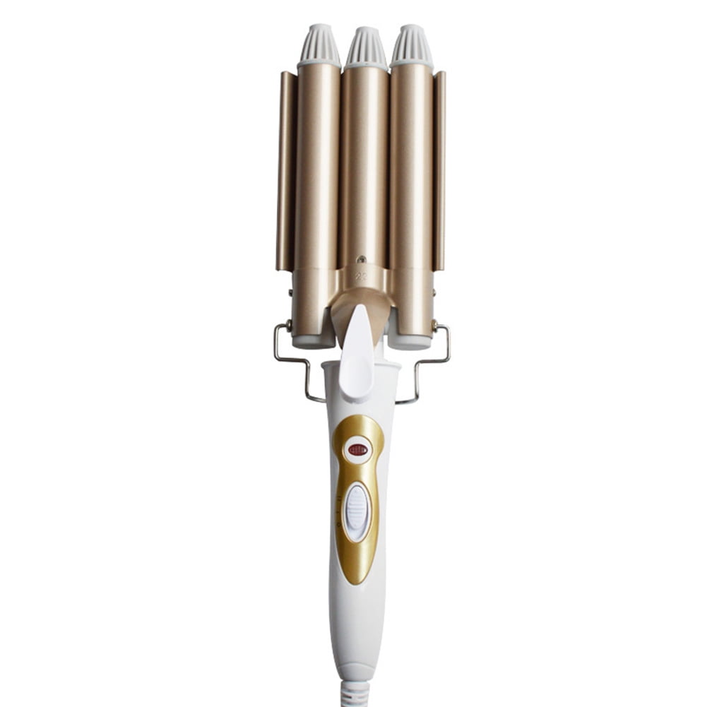 Three Barrel Curling Iron High Temperature Resistant Durable Three Barrel Hair Curler Wand with 2 Levels of Temperature