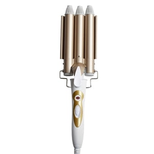 Three Barrel Curling Fer Haute Température Résistante Durable Trois Barrel cheveux Curler Wand avec 2 Niveaux de température