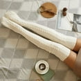 thumbnail image 5 of Dalrosia Women's Cable Knitted Thigh High Boot Socks Extra Long Winter Stockings Over Knee Leg Warmers, 5 of 5
