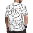 thumbnail image 2 of Wukai Lavender Flowers Print Men's Short-Sleeved Mesh T-Shirt,Quick-Dry Short Sleeve Workout T-Shirt-Large, 2 of 8