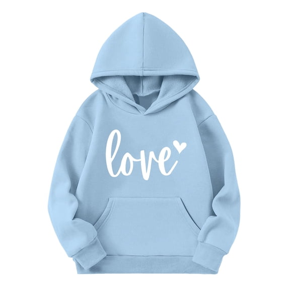 EnJoCho Teen Girls Hoodies Oversized Pullover Sweatshirt Graphic Printed Top Pocket Detail Casual Streetwear Loung𝖾wear Fall Winter Clothes Sweater Jacket Alternative Apparel
