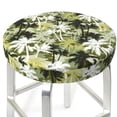 thumbnail image 6 of Goofa Hawaii Palms Printed Stool Covers Round, Waterproof Round Bar Stool Covers Anti-Slip Round Bar Stool Seat Cover with Elastic Bands Durable -12 inch, 6 of 7