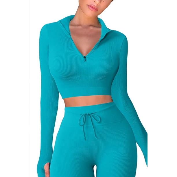 Mujeres Casual Color sólido Dos piezas Pantalones largos Sudadera con capucha Conjuntos de sudaderas de manga larga Wmkox8yi bvn2174