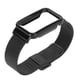 thumbnail image 4 of Correa de malla de acero inoxidable con carcasa protectora negra, accesorio de repuesto apto para Mi Band 7 Pro, color negro, 4 of 5