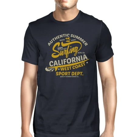 Authentic Summer Surfing California Mens Navy (Best Place To Learn Surfing In California)