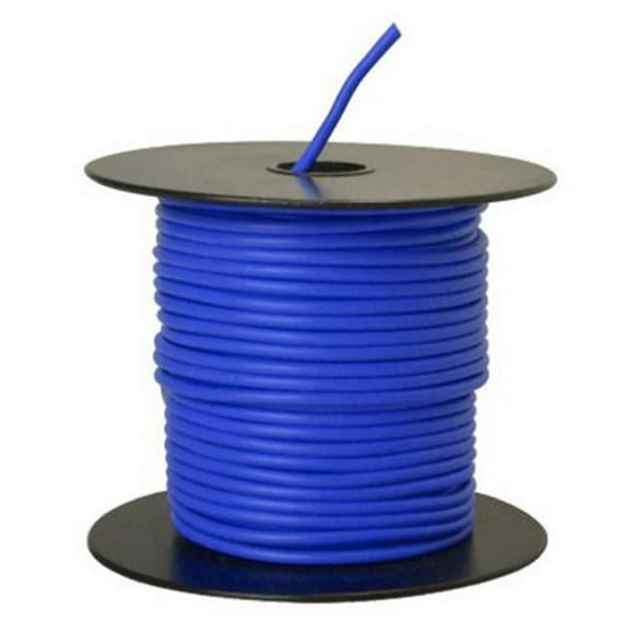 Coleman Cable 55669423 100 ft. 14 Gauge Primary Wire - Blue