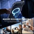 thumbnail image 2 of DIDADI Magnetic Case for iPhone 17 Air MagSafe Shockproof Heavy Duty Phone Bumper Cover, Clear, 2 of 7