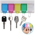 thumbnail image 4 of 20 PCS Key Tags, Coloured Plastic Key Fobs Tags Key Rings with Labels is Used for The Name ID Tags of The Key,Luggage,Pet and Bag,Writable Paper Card Keyring Tags with Split Ring Keys Tags, 4 of 4