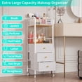 thumbnail image 4 of Carrito organizador de maquillaje HaPirm Rolling con 3 cajones y estantes, 4 of 9