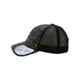thumbnail image 3 of Infinity Her CHARLIE Women's Modern Trucker Cap-Black Leopard/ Black, 3 of 4
