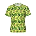 thumbnail image 4 of Qekee Kiwi and Avocado Classic Fit T-Shirt Men's Shirt Men's Tight Short Sleeves for Exercise, Running, Mountaineering - Kiwi and Avocado, 4 of 9