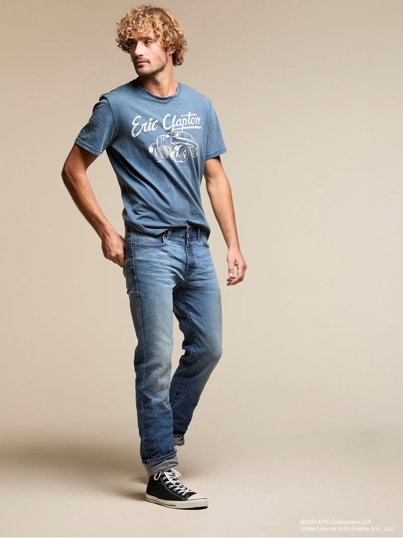 Lee® Men's Regular Fit Straight Leg Denim Jeans with Stretch