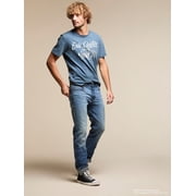 Lee® Mens Regular Fit Straight Leg Denim Jeans with Stretch