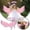 Pink, variant on Halloween Decorations Feather Angel Costumes Nativity Wings And Elastic Angel Headbands For Adults Christmas Mardi Gras Party 31.5"X15.7" Utility