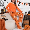 thumbnail image 5 of Loritta Halloween Women's Pajamas 2 Piece Set Long Sleeve Round Neck Sleepwear Lounge Sets with Pocket for Mother's Day Gifts S-2XL, 5 of 6