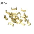 thumbnail image 3 of Unique Bargains 20Pack Zipper Stoppers, #8 Top & Bottom Stops for Rescue Repair, Light Golden, 3 of 6