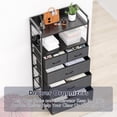 thumbnail image 3 of Ourlova 5-Drawer Fabric Dresser - Compact Storage Unit with Sturdy Metal Frame, Easy Assembly, Versatile Organizer for Clothes and Essentials in Grey, 3 of 8