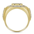 thumbnail image 1 of 10kt Yellow Gold Mens Round Diamond Circle Cluster Ring 1/2 Cttw, 1 of 2